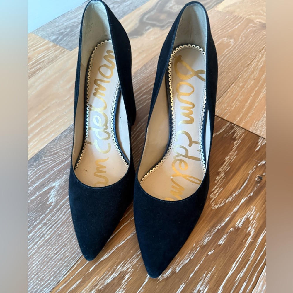 Sam Edelman Halton black suede block heel - Picture 1 of 11